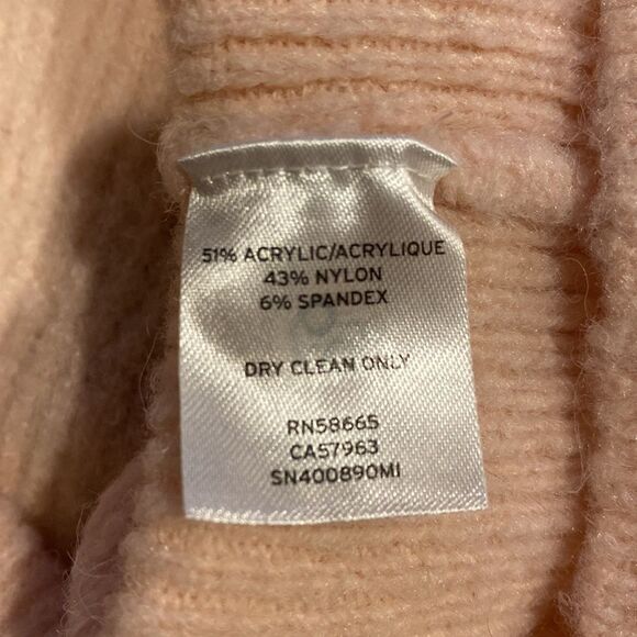 Something Navy Small Knit Sweater V Neck Long Sleeve Stretch - Picture 6 of 6